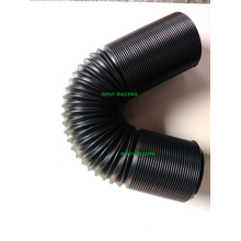Plastic Flexible Pipe 3′′ ID 90cm Extended Length Black Universal